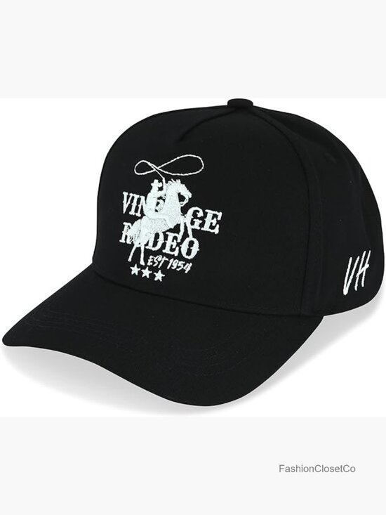 Vintage Western Snapback Trucker Hat - Adjustable Star Closure Cotton Cap Washed Scratch Frayed Baseball Cap Retro Adjustable Five  main image 4